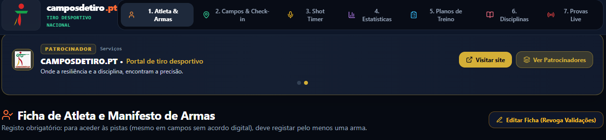 Vem aí a app camposdetiro.pt